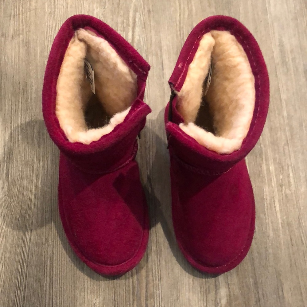 Bearpaw Emma Toddler Magenta Pink Suede Winter Boots 7
